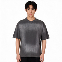 T-shirt personnalisé à manches courtes, ensemble OEM, impression de qualité, vêtements de marque, coupe oversize, 100% coton 280g, MOQ 1