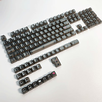 Capuchons de touches transparents à motif arabe, profil OEM Fog EM, petits, pour clavier mécanique, emballage complet