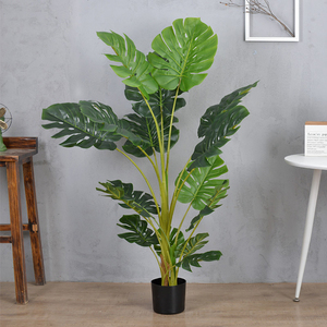 Ornement <span class=keywords><strong>de</strong></span> <span class=keywords><strong>jardin</strong></span> en pot réaliste monstera décoration d'intérieur simulation bonsaï plante artificielle plantes vertes pour la décoration - Product Image 4