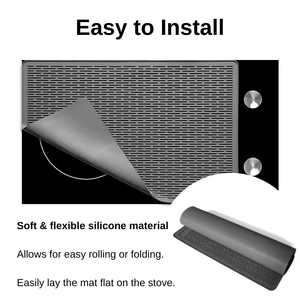 Tapis en silicone antidérapant de qualité alimentaire, résistant aux hautes températures, imperméable, pour évier de cuisine, cuisinière, four, comptoir - Product Image 5