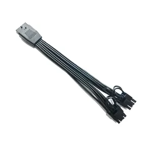 Câble d'alimentation GPU PCIE5.0 <span class=keywords><strong>12VHPWR</strong></span> Femelle Double <span class=keywords><strong>Adaptateur</strong></span> 8 Broches 6+2P 12PIN 2x8PIN Câble de Conversion Carte Vidéo 16AWG Câble Informatique - Product Image 6