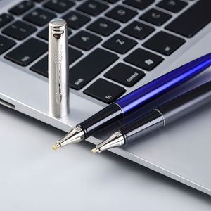 Parker Brand Metal Ballpoint <b>Pen</b> with <b>Gold</b> Tip Black/Blue Ink 1.0mm Writing Width Business Gift Packaging - Product Image 4