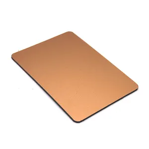 Gold/Silver/Copper Finished Aluminum Composite Panel For Exterior/Outdoor Wall