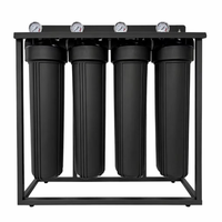 Filtre à eau pour toute la maison en acier inoxydable 304, 4 étapes, élimination des métaux lourds et des PFAS, 20 pouces Big Blue pour l'eau de pluie australienne