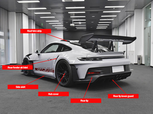 Kit en fibre de carbone sèche amélioré pour Porsche <span class=keywords><strong>911</strong></span> 2019 2020 2021 2022 2023 992.1 <span class=keywords><strong>GT3</strong></span> <span class=keywords><strong>RS</strong></span> - Product Image 5