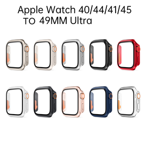 Mise à niveau de l'apparence vers un boîtier Ultra 49 mm avec écran en verre trempé pour <span class=keywords><strong>Apple</strong></span> <span class=keywords><strong>Watch</strong></span> Series 11 10 9 45 mm 41 mm 40 mm 44 mm 42 mm 46 mm - Product Image 2