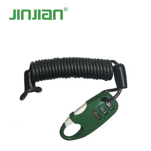 JINJIAN 520 Mini candado de bicicleta 3 dígitos numérico antirrobo motocicleta candado de bicicleta casco ligero candado de <span class=keywords><strong>Cable</strong></span> de bicicleta - Product Image 2