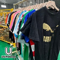 Camisetas Deportivas de Segunda Mano F4 al por Mayor, Camisetas Deportivas Internacionales Usadas de Manga Corta de Verano, de Algodón de Alta Calidad, Estilos Populares