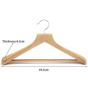 <span class=keywords><strong>Cintre</strong></span> en bois massif LINDON, design à épaules larges, <span class=keywords><strong>cintre</strong></span> de haute qualité avec barre antidérapante pour pantalon, costume, veste - Product Image 2