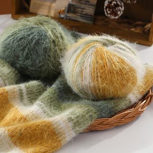 Fil à tricoter Wizard oz Snowball, mélange de <span class=keywords><strong>laine</strong></span>/acrylique, torsion S, 7 fils, teinture segmentée, gradation, uniformité, résistance modérée, tricot à la main, bricolage - Product Image 4