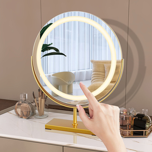 Miroir intelligent de luxe au design artistique, miroir de salle de bain LED, luminaire de maquillage intelligent anti-buée pour salon et hôtel - Product Image 1