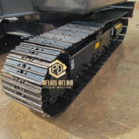 Excavadora de cadenas pequeña Doosan DX60-9C usada de 6 toneladas, excavadora hidráulica Doosan DX60-9C de segunda mano en buen estado, disponible en stock.