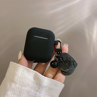 Pour Airpo pro 2 airs pod 3 écouteurs pour airpod casque accessoires solide Silicone housse de protection antichoc étui avec chaîne