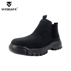 Pour VITOSAFE antistatique <span class=keywords><strong>Chelsea</strong></span> bottes de travail mode <span class=keywords><strong>nubuck</strong></span> cuir de vache sans lacet pour hommes et femmes pour l'hiver utilisation en usine - Product Image 6
