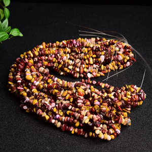 5mm ~ 8mm venta al por mayor granate aguamarina irregular semipreciosa cuentas de piedra Natural Chips, cuentas de Chip de piedras preciosas - Product Image 3