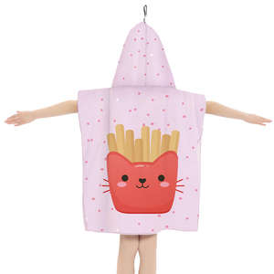 Serviette de plage à capuche pour enfants, imprimé dinosaure, polyester doux, sans sable, couverture de piscine d'été, poncho à séchage rapide pour enfants - Product Image 3