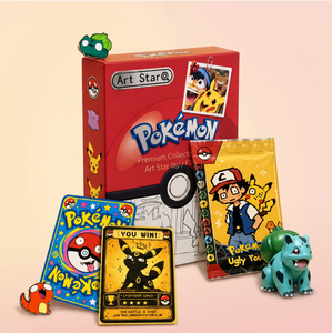 YQ Wholesale Pokemoned Ugly Popo Packs Funny Cards Blind Box Surprise US Exclusive Weird Art Collectible TCG Booster Gift Poker - Product Image 1