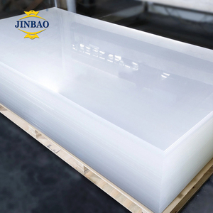 JINBAO <strong>Blank</strong> Acrylic <strong>Sheets</strong> 3mm 18mm Thick Laser Engraving CNC Cast clear High Gloss <strong>White</strong> Acrylic <strong>Sheet</strong> - Product Image 1