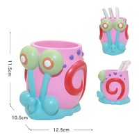Porte-stylo créatif en forme d'escargot, boîte de rangement, organisateur de bureau de grande capacité pour le bureau et les étudiants