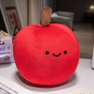 Jouet en peluche réaliste en forme de fruits, fraise et banane, peluche de dessin animé, coussin en peluche rempli de coton PP - Product Image 4