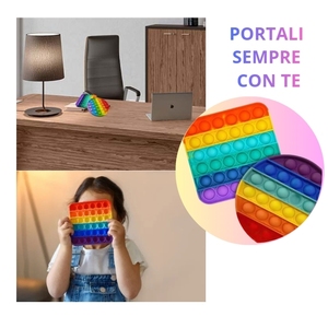 Pop IT Antistress in silicone, forme ovali e rettangolari, giocattoli sensoriali riutilizzabili per bambini e adulti - Product Image 5