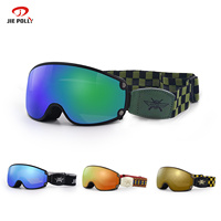 JIEPOLLY Lunettes De Snowboard Personnalisées Lentille Magnétique Anti Brouillard Vente En Gros Lunette De Ski Lunettes De Snowboard Masque Sangle Lunettes Neige