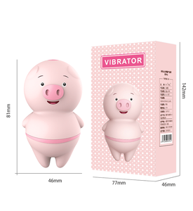 批发10频电动粉色猪形乳头吸盘性刺激G点阴蒂振动器 - Product Image 5