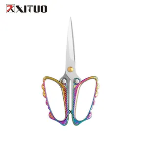 XITUO Exquisite Butterfly-shaped Retro Little Scissors Multifunctional Utility Scissors Household Shear Knife Kitchen Scissors