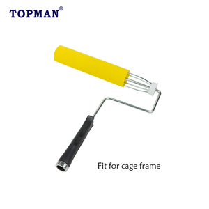TOPMAN 9x1/8 pulgadas cobertura rápida y uniforme con pintura a base <span class=keywords><strong>de</strong></span> solvente en <span class=keywords><strong>rodillo</strong></span> <span class=keywords><strong>de</strong></span> pintura <span class=keywords><strong>de</strong></span> <span class=keywords><strong>espuma</strong></span> <span class=keywords><strong>de</strong></span> alta densidad <span class=keywords><strong>de</strong></span> acabado más fino y súper suave - Product Image 5