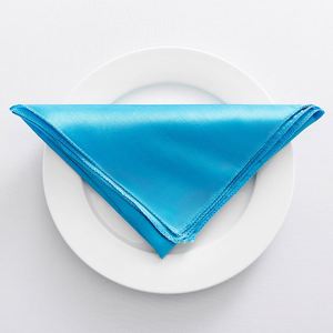 Ensemble de nappes et de serviettes en satin polyester de 29 cm, décorations de banquet de mariage haut de gamme, directement de l'usine - Product Image 4
