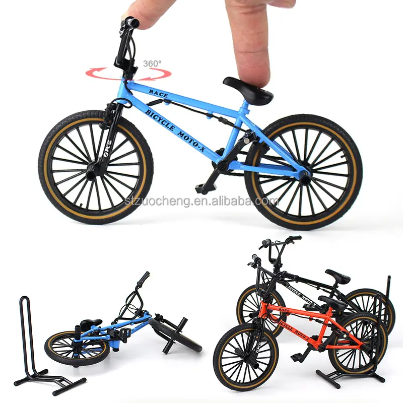Venta al por mayor modelo de coche 1:8 metal BMX bicicleta simulación bicicleta juguete aleación dedo bicicleta modelo juguete