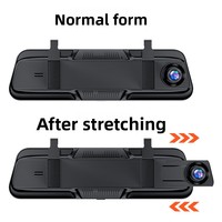 Cámara para Coche 4K HD de Pantalla Completa de 9.66 Pulgadas al por Mayor, Grabadora de Conducción con Espejo Retrovisor, Doble Lente, Imagen de Marcha Atrás, WIFI, GPS, Ángulo de 170°