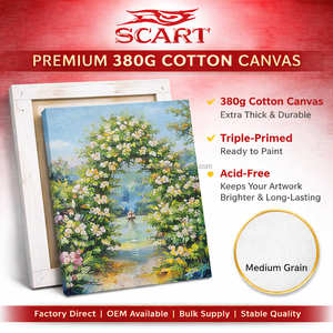 Wholesale 40X60CM Premium Stretched Canvas for Painting,Wooden Frame For Canvas Blank White Canvas Boards For Gouache Painting - Product Image 6