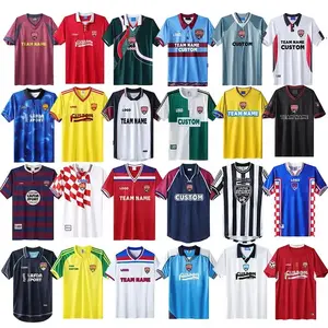 Jersey olahraga sepak bola, baju olahraga cepat kering, Jersey sepak bola lengan panjang, jersey thailand