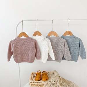 Pull en tricot pour bébé garçon nouveau-né, cardigan pour bébé, <span class=keywords><strong>veste</strong></span> en tricot pour enfant, <span class=keywords><strong>veste</strong></span> unie pour fille - Product Image 5