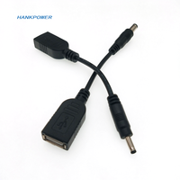 Câble d'alimentation USB femelle vers DC 0.1x0.5mm, 5.5 m, 2.1m, 1m, adaptateur de prise d'extension 5521