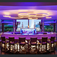 Beau comptoir de Bar Mobile à LED, comptoir de Bar en pierre artificielle à vendre