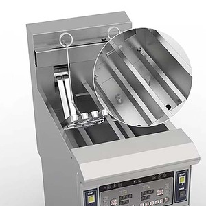 Thương mại cấp đôi-tank máy vi tính điện mở nồi chiên sâu được xây dựng trong hệ thống lọc cho chiên gà chip - Product Image 5