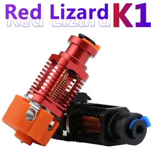 الإبداع الأحمر سحلية k1 V6 Hotend تجميعها مطلي النحاس Hotend ل Voron 2.4 Prusa I3 MK3 تيتان بودين V2 الطارد 3D طابعة