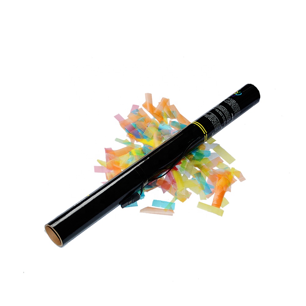 80 см перезаряжаемый Электрический красочный бумажный конфетти пистолет для активного отдыха церемонии карнавала