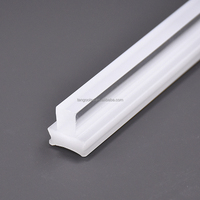 Profilés co-extrudés en plastique de couverture de lumière de diffuseur de Led en acrylique personnalisés pour l'éclairage de profil en aluminium de LED