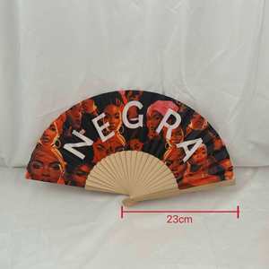 Wholesale Custom Carved High Quality Bamboo Clack Fan - Product Image 6