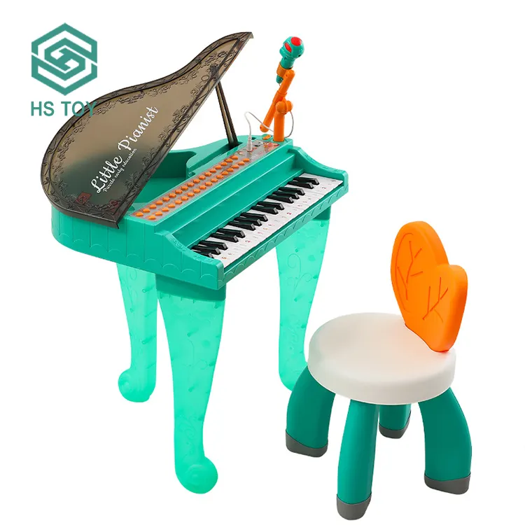 Instrumento Musical multifunción HS, Piano, Piano, teclado electrónico con silla y USB