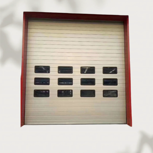 <span class=keywords><strong>Porte</strong></span> sectionnelle industrielle verticale à levage automatique, isolée thermiquement, sur mesure, pour <span class=keywords><strong>garage</strong></span>, usine, entrepôt, quai <span class=keywords><strong>de</strong></span> chargement, atelier - Product Image 2