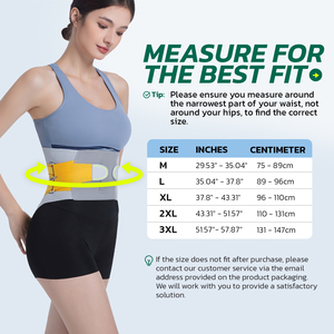 Ceinture de soutien réglable Butterfly Spring avec compression à deux zones |   Soutien lombaire sportif respirant et léger en tricot 3D - Product Image 6