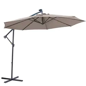 Fabrika özelleştirilmiş lüks katlanabilir muz şemsiye bahçe havuz teras veranda şemsiye