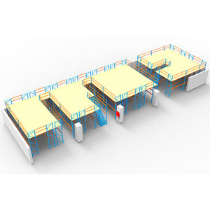 Промышленная полка шириной 2,4 м, черная стойка для хранения, Складская стеллаж, мезаниновые платформы для индивидуального Мезонинного пола - Product Image 4