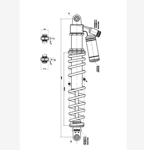 Amortisseur arrière Cforce <span class=keywords><strong>1000</strong></span> 7000-060500-20000 pour <span class=keywords><strong>CF</strong></span> <span class=keywords><strong>MOTO</strong></span> SSV <span class=keywords><strong>Force</strong></span> 550 800 <span class=keywords><strong>1000</strong></span> 25 28 - Product Image 3