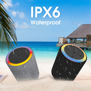 Bocina portátil inalámbrica, Altavoz <span class=keywords><strong>Bluetooth</strong></span> 5,0, luz RGB, 18 horas de reproducción, sonido estéreo IPX5, resistente al agua - Product Image 3