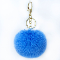 Porte-clés pompon multicolore, sous forme de peluche, bricolage, accessoire personnalisé, amovible et pelucheux, vente en gros